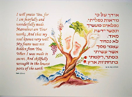 Fearfully & Wonderfully Made Print by Gitit