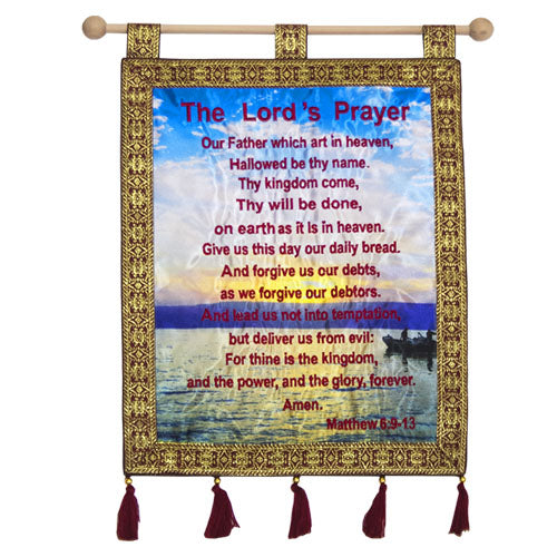Lord's Prayer Wall Banner (Various Colors)