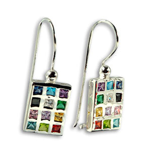 Sterling Silver Breastplate Earrings