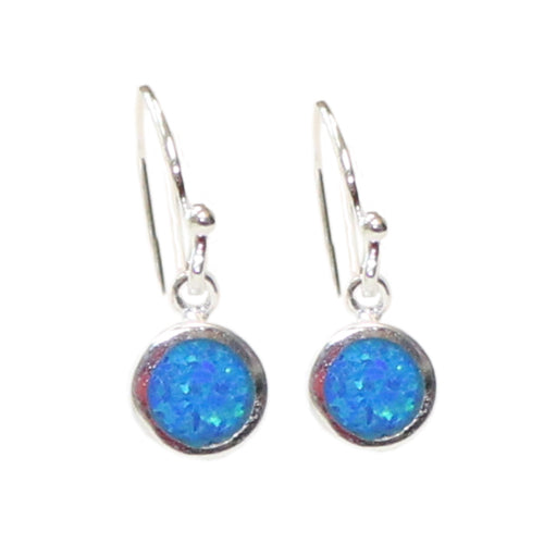 Round Opal Earring