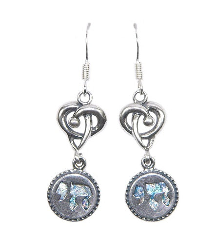 Roman Glass Chai Earrings