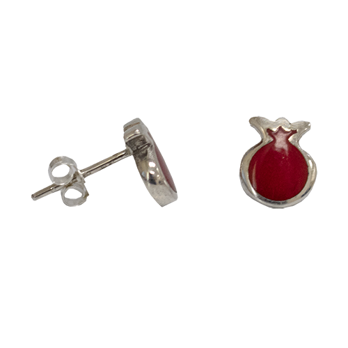 Pomegranate Post Earrings
