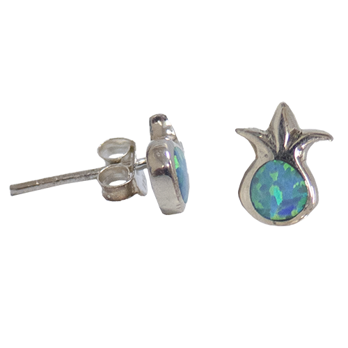 Opal Pomegranate Post Earrings
