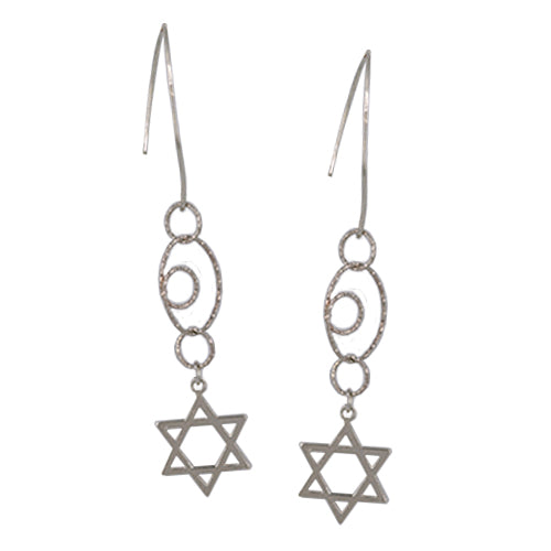 Star of David Sterling Silver Earrings