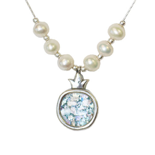 Roman Glass Pomegranate Necklace
