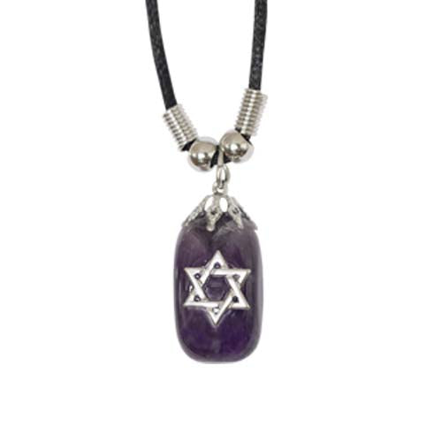 Amethyst Star of David Necklace