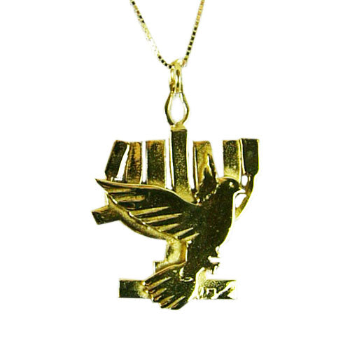 Yeshua Menorah - 14K Gold