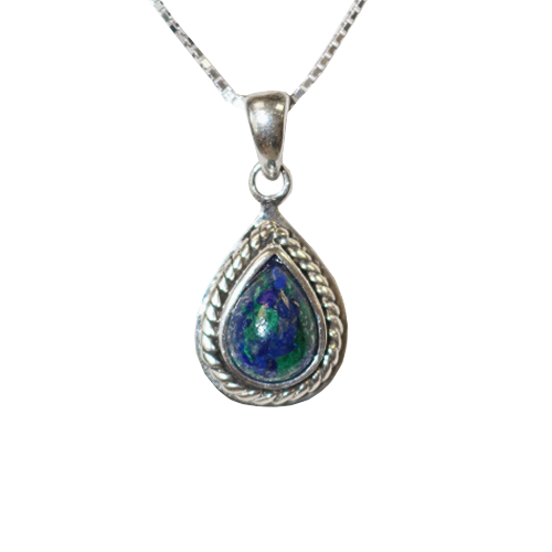 Eilat Stone Teardrop Necklace Holyland Marketplace