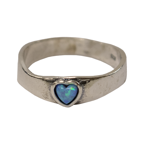 Opal Heart Ring