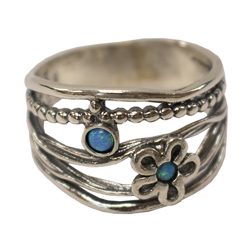 Opal Flower Ring