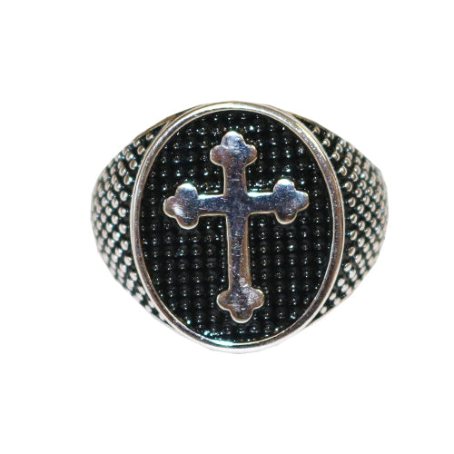 Cross Ring - Men's - Sterling