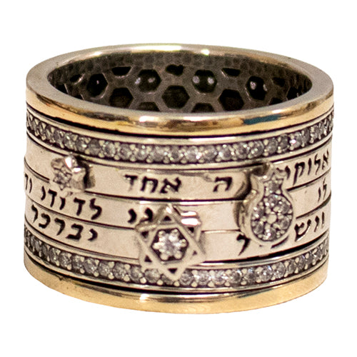 Multi-Band Blessings Spinner Ring