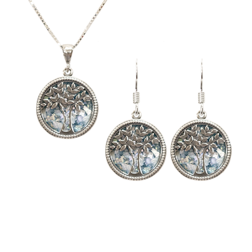 Roman Glass Tree of Life Set - Round