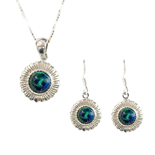 Eilat Stone Round Set (Blue/Green)