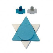 Star of David Travel Candleholders (Various Colors)