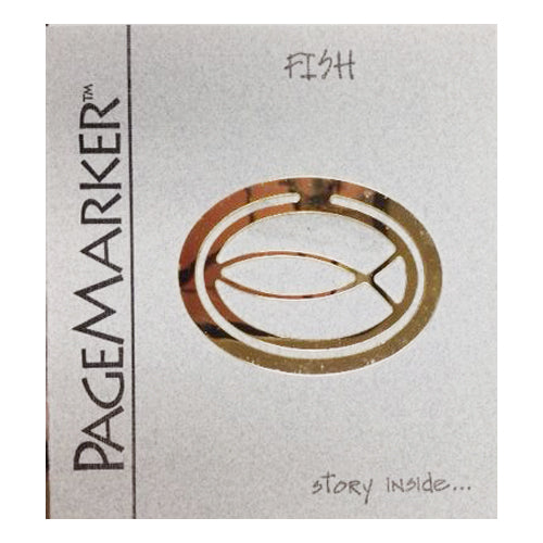 Fish 24K Gold Plated Bookmark