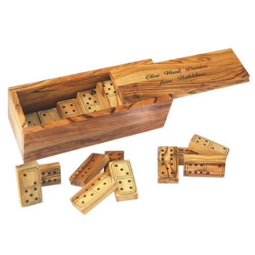 Olive Wood Domino Set