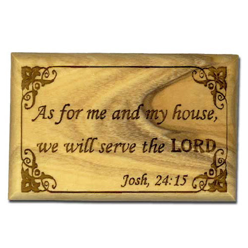 Olive Wood Magnet - As For Me