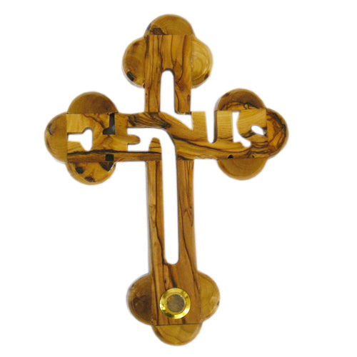 Olive Wood Jesus Cross