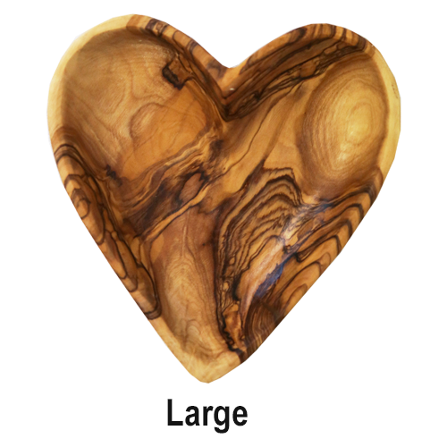 Olive Wood Heart Dish (4 Sizes)