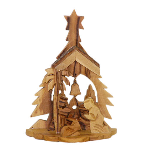 Olive Wood Nativity - Style 2