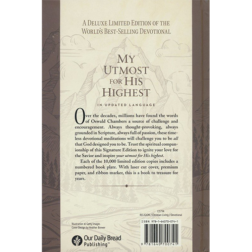 My Utmost For His Highest Devotional