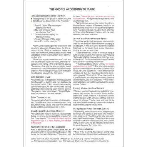 NKJV Large Print Compact Bible, Charcoal