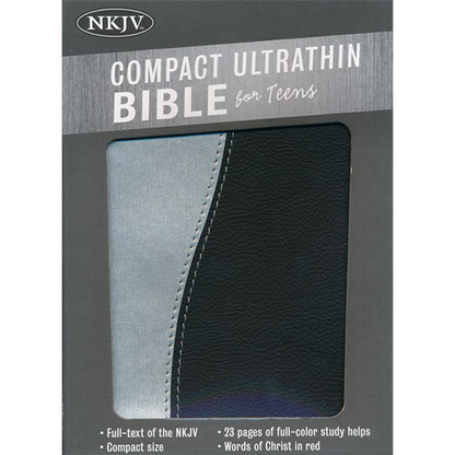 NKJV Large Print Compact Bible, Charcoal