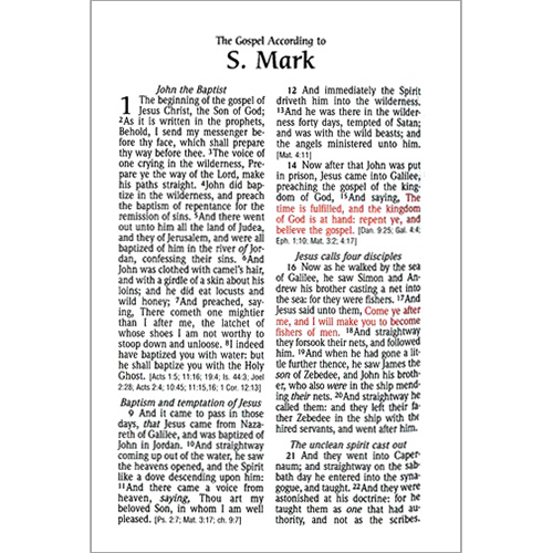 KJV Large Print Compact Reference Bible - Black Bonded Leather