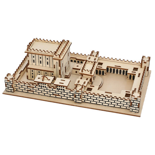 3D wooden Jerusalem Temple puzzle model with courtyard walls