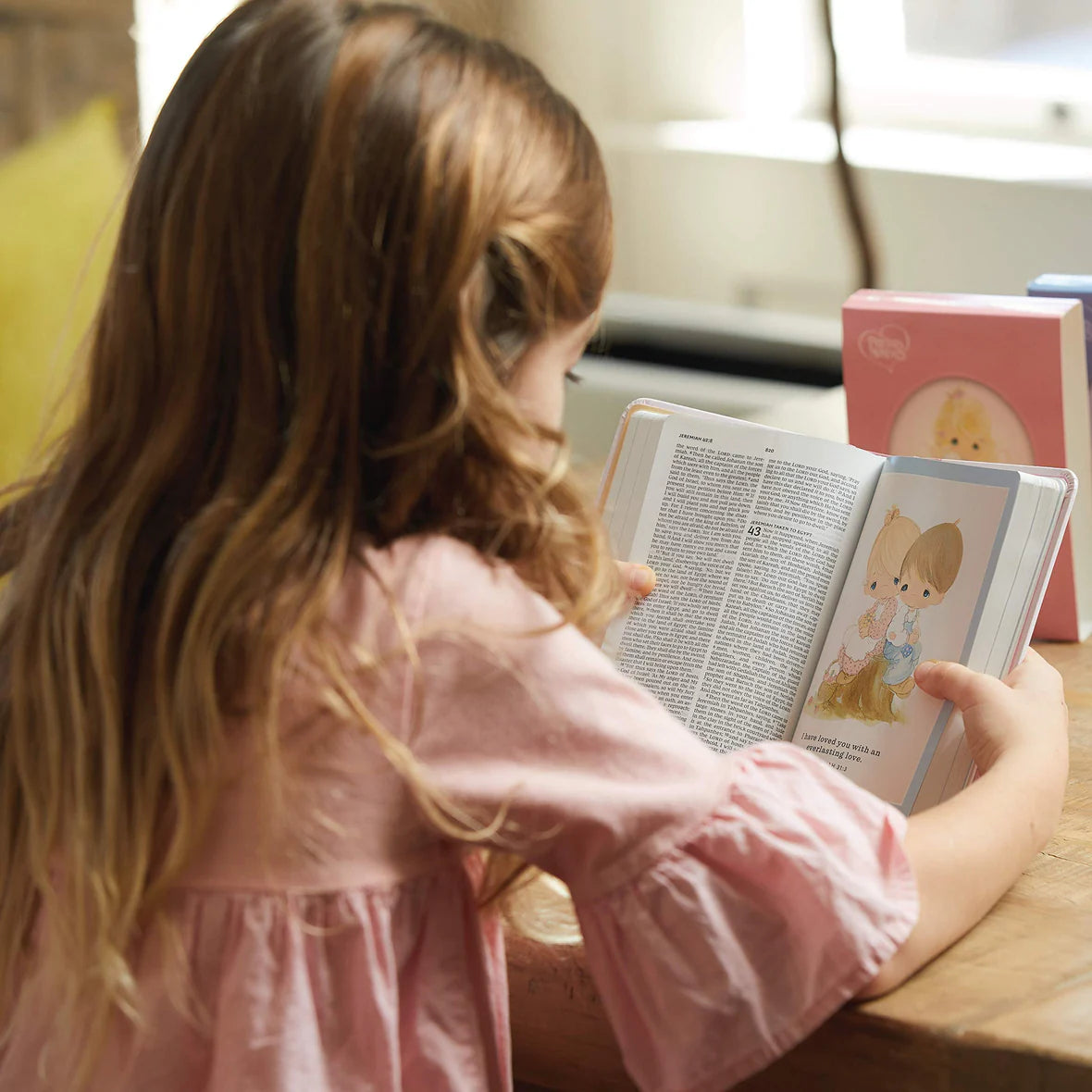 NKJV Precious Moments Small Hands Bible | Teal Hardcover Bible for Kids