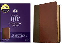 NKJV Life Application Study Bible - Leather Like Brown