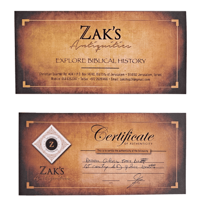 Certificates of Authenticity