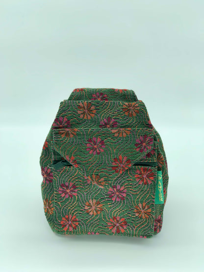 Rania Shoulder Bag - Medium - Forest Green Daisy