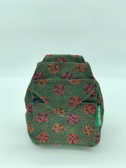 Rania Shoulder Bag - Medium - Forest Green Daisy