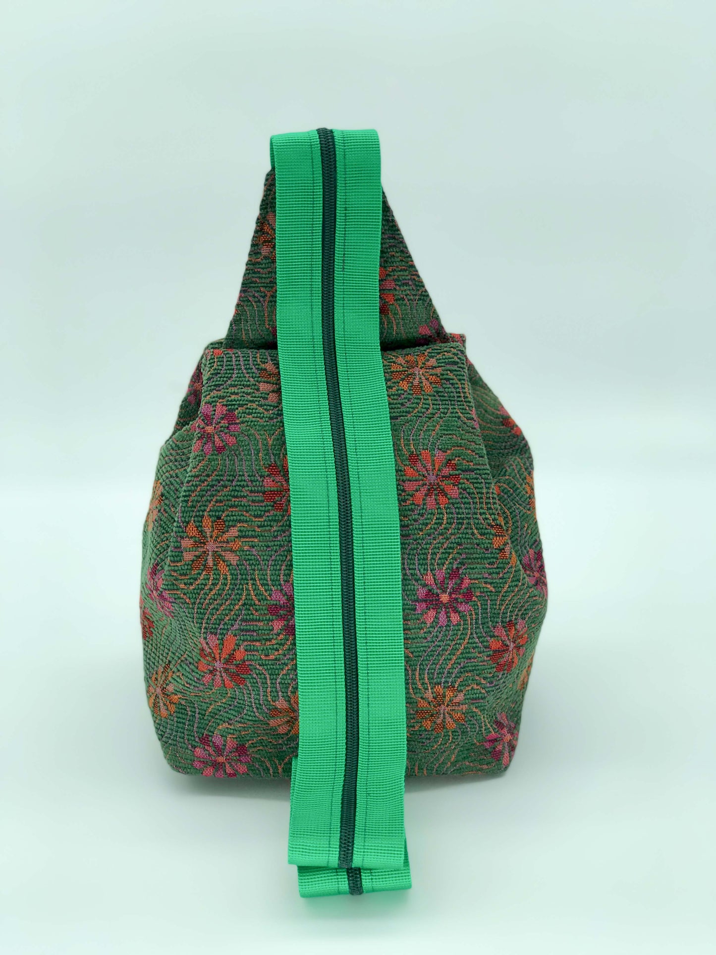 Rania Shoulder Bag - Medium - Forest Green Daisy