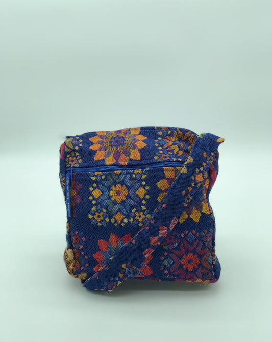 Randa Shoulder Bag - Small - Royal Blue Floral