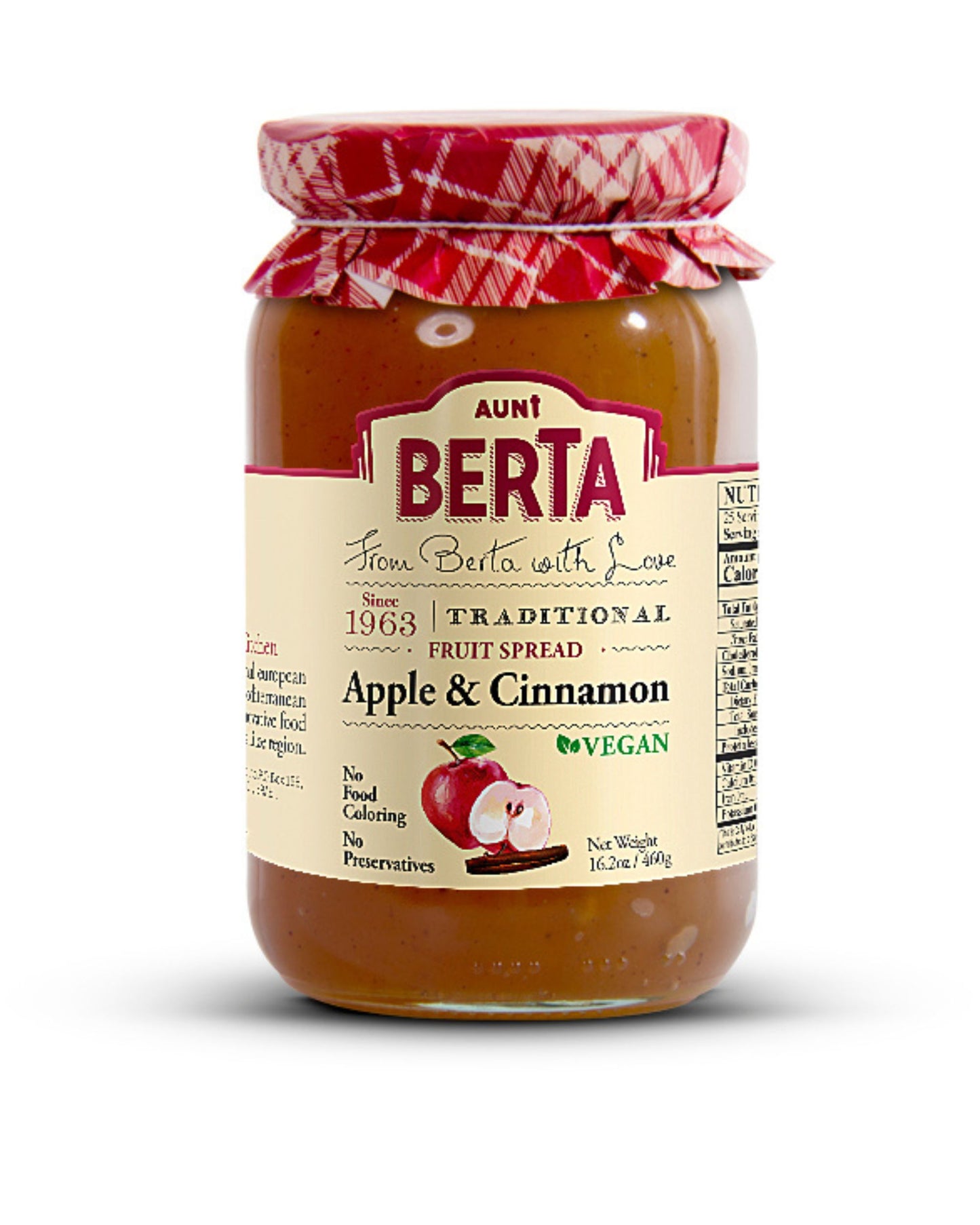 Aunt Berta's Apple and Cinnamon Preserves - 16.2oz