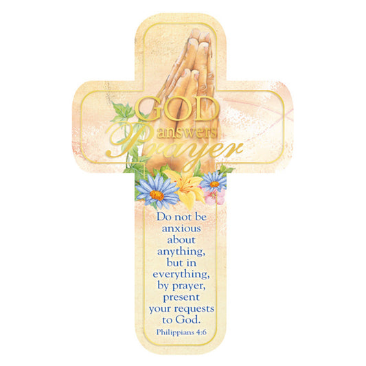 God Answers Prayers Cross Bookmark - Philippians 4:6