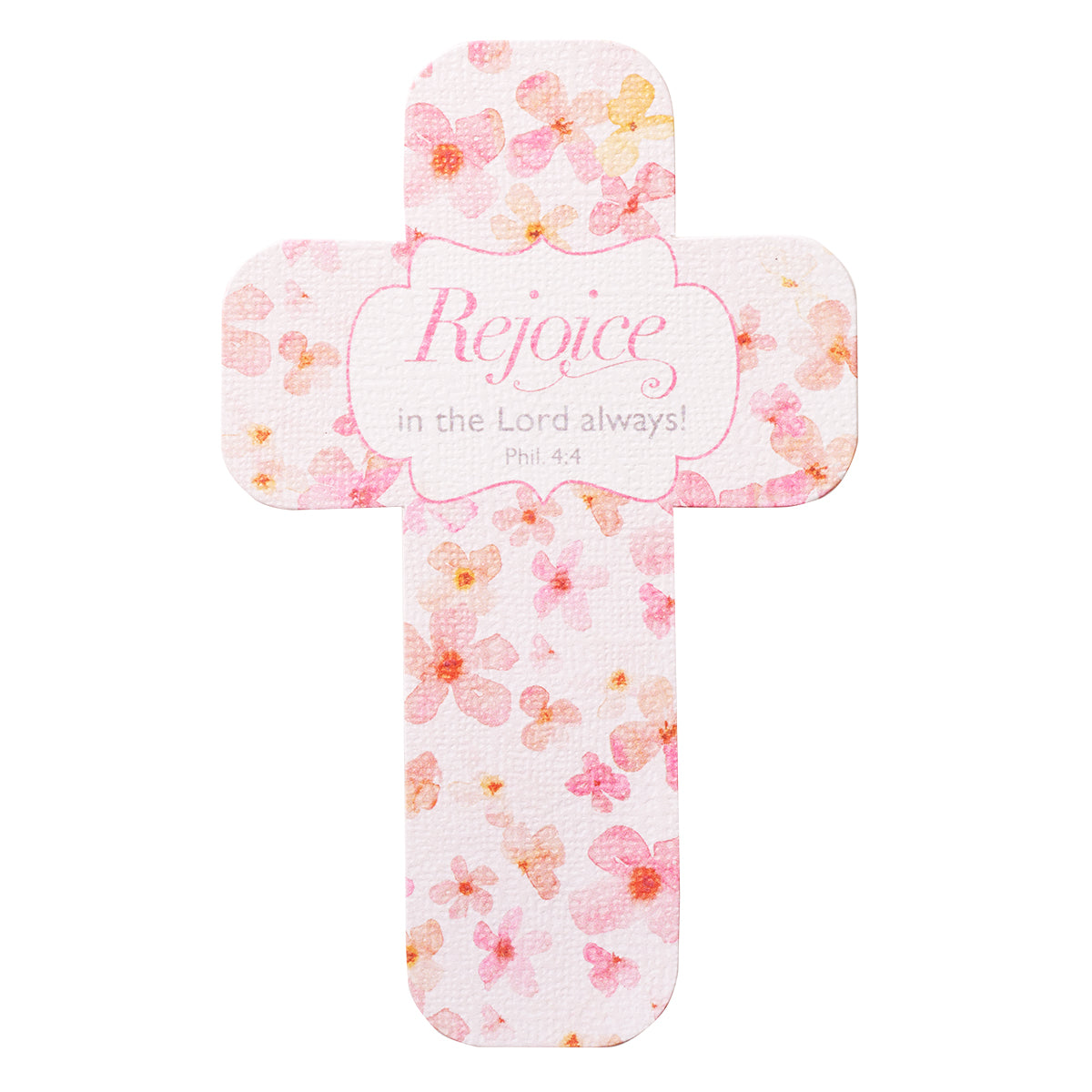Rejoice Cross Bookmark - Philippians 4:4