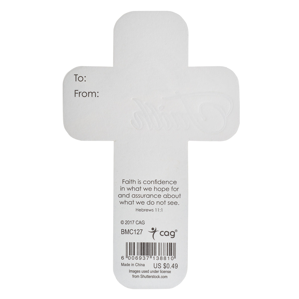 Faith Can Move Mountains Cross Bookmark - Matthew 17:20