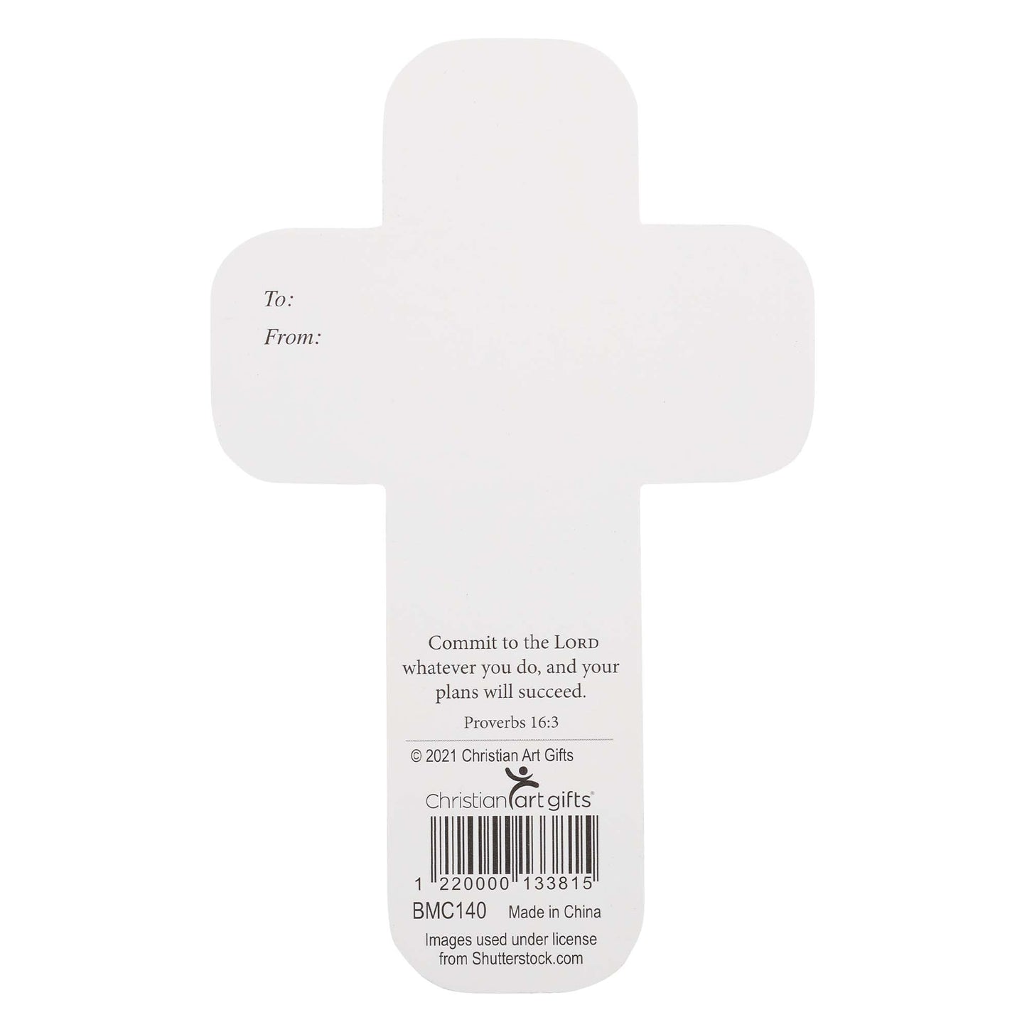 The Lord is My Strength Cross Bookmark - Exodus 15:2