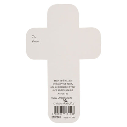 Way Dark Chocolate Brown Cross Bookmark - John 14:6