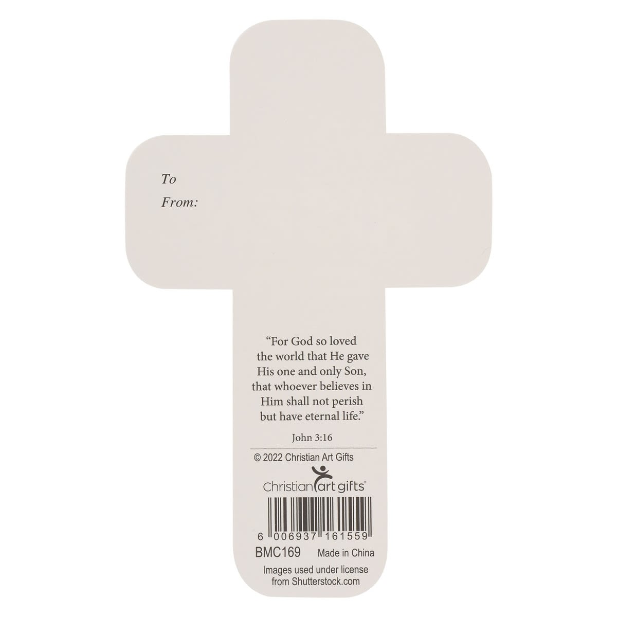 He is Risen Stone Cross Bookmark - Matthew 28:6