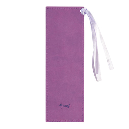 For I Know the Plans Purple Faux Leather Bookmark - Jeremiah 29:11