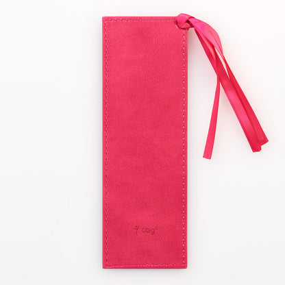 Faith Pink Faux Leather Bookmark - Hebrews 11:1