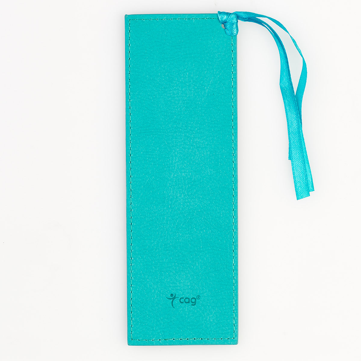 Everlasting Love Teal Faux Leather Bookmark - Jeremiah 31:3