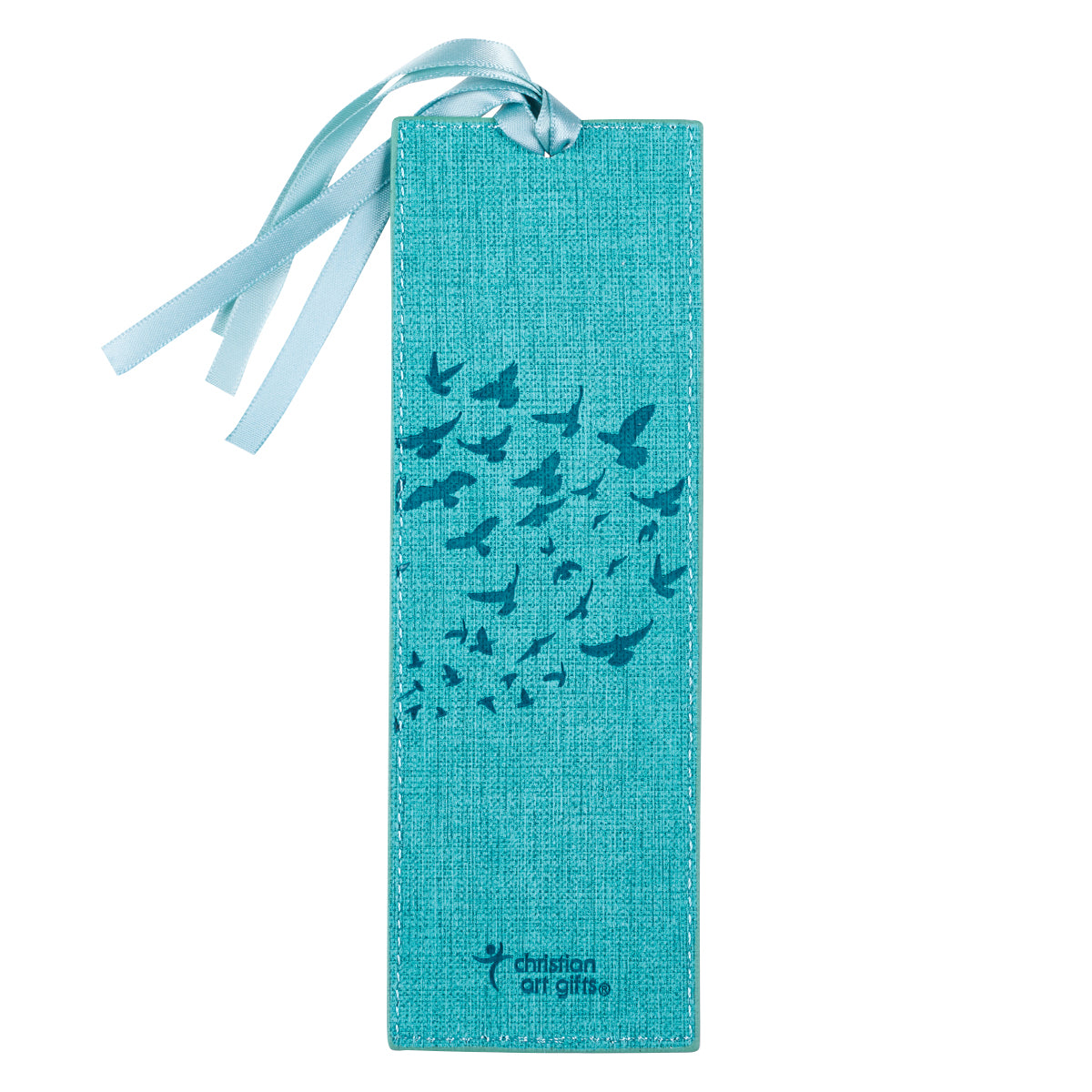 Hope in the Lord Teal Faux Leather Bookmark - Isaiah 40:31