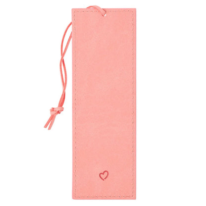 Kindness Matters Soft Pink Faux Leather Bookmark