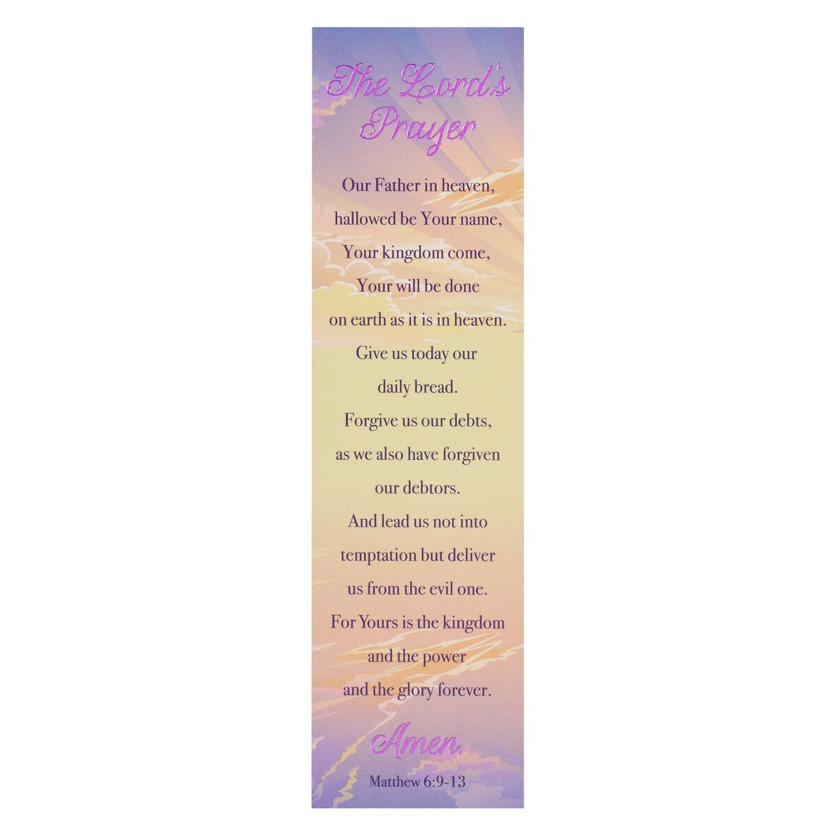 The Lord's Prayer Sunday School/Teacher Bookmark Set - Matthew 6:9-13